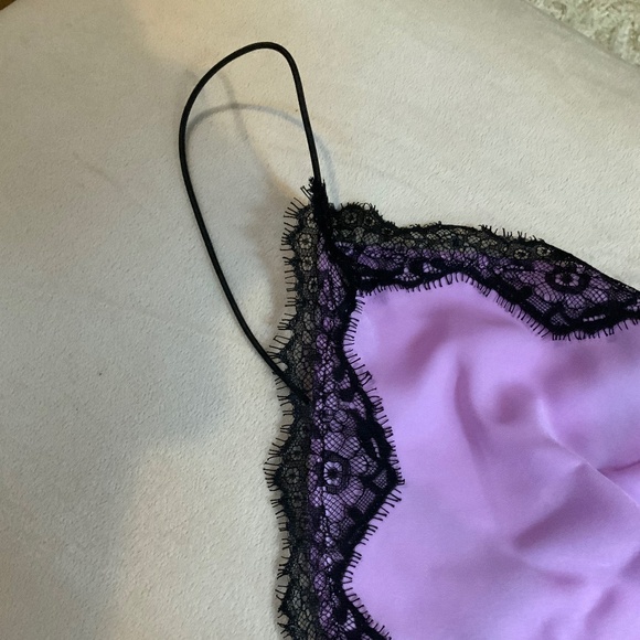 Urban Outfitters Out from Under Purple Black L Slip Coquette Girl Sleep - Picture 3 of 7